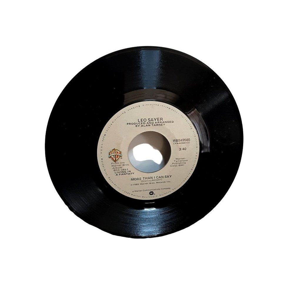 Leo Sayer More Than I Can Say plus Millionaire 45 Record 49565 1980